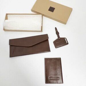 Israel airport authority Leather Passport Case cover Ticket Holder suitcase tag